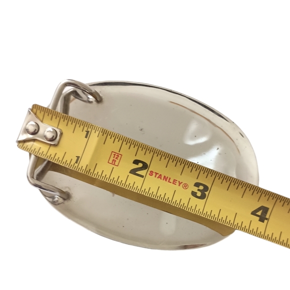 Frye Belt Buckle Etched German Silver Western Vintage Southwestern Cowgirl - Picture 3 of 14